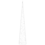 vidaXL Con de lumină cu LED decorativ, albastru, 90 cm, acril vidaXL Con de lumină cu LED decorativ, albastru, 90 cm, acril