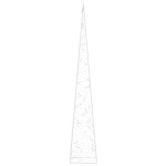 vidaXL Con de lumină cu LED decorativ multicolor, 90 cm, acril vidaXL Con de lumină cu LED decorativ multicolor, 90 cm, acril