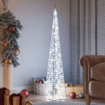 vidaXL Con de lumină cu LED decorativ, alb rece, 120 cm, acril vidaXL Con de lumină cu LED decorativ, alb rece, 120 cm, acril
