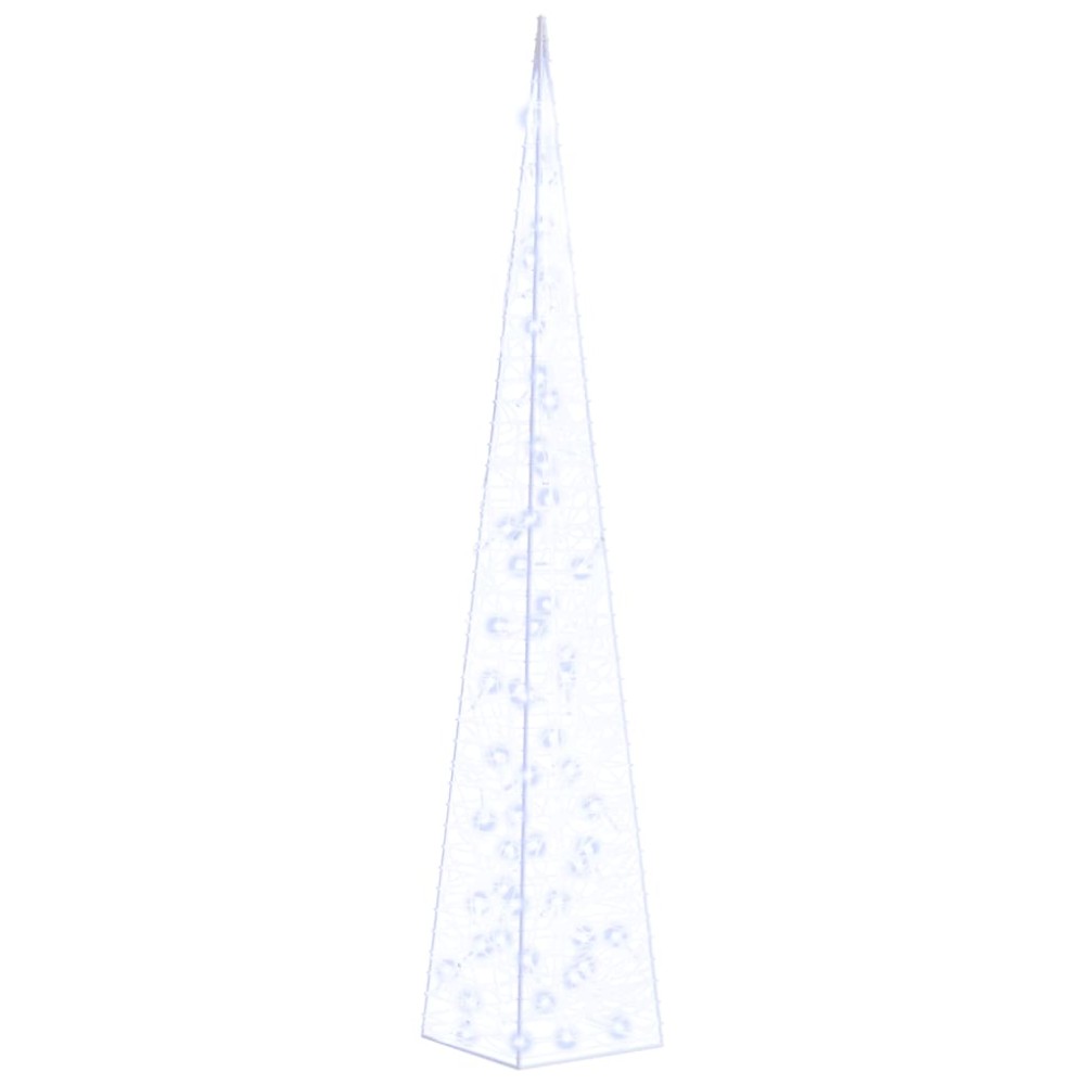 vidaXL Con de lumină cu LED decorativ, albastru, 120 cm, acril