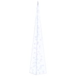 vidaXL Con de lumină cu LED decorativ, albastru, 120 cm, acril vidaXL Con de lumină cu LED decorativ, albastru, 120 cm, acril