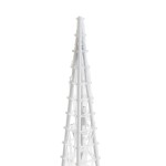 vidaXL Con de lumină cu LED decorativ, albastru, 120 cm, acril vidaXL Con de lumină cu LED decorativ, albastru, 120 cm, acril