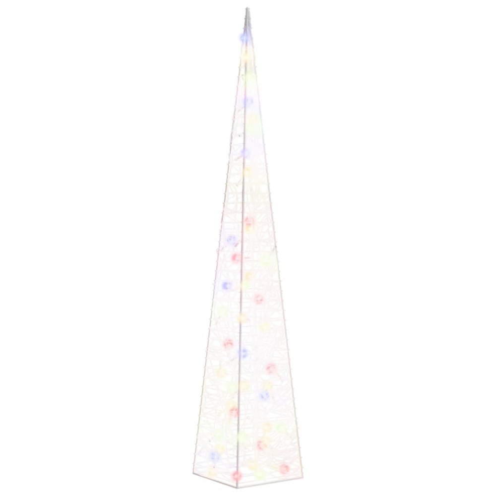 vidaXL Con de lumină cu LED decorativ multicolor 120 cm, acril
