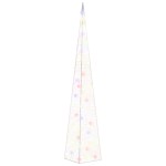 vidaXL Con de lumină cu LED decorativ multicolor 120 cm, acril vidaXL Con de lumină cu LED decorativ multicolor 120 cm, acril