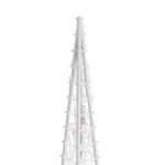 vidaXL Set conuri decorative cu LED-uri, albastru, 60/90/120 cm, acril