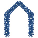 vidaXL Ghirlandă de Crăciun cu lumini LED, albastru, 5 m