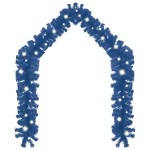 vidaXL Ghirlandă de Crăciun cu lumini LED, albastru, 20 m