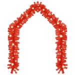 vidaXL Ghirlandă de Crăciun cu lumini LED, roșu, 5 m