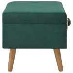 vidaXL Taburet de depozitare, verde, 40 cm, catifea vidaXL Taburet de depozitare, verde, 40 cm, catifea