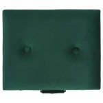 vidaXL Taburet de depozitare, verde, 40 cm, catifea vidaXL Taburet de depozitare, verde, 40 cm, catifea