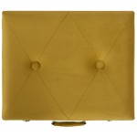 vidaXL Taburete de depozitare, 3 buc., galben muștar, catifea vidaXL Taburete de depozitare, 3 buc., galben muștar, catifea