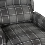 vidaXL Fotoliu rabatabil, gri, material textil