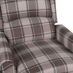 vidaXL Fotoliu de masaj rabatabil, bej, material textil