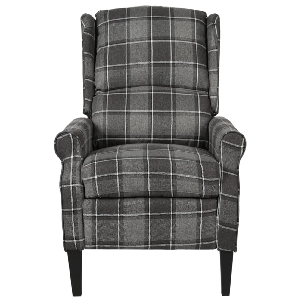 vidaXL Fotoliu de masaj rabatabil, gri, material textil