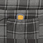 vidaXL Fotoliu de masaj rabatabil, gri, material textil vidaXL Fotoliu de masaj rabatabil, gri, material textil