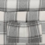 vidaXL Fotoliu rabatabil, gri și alb, material textil