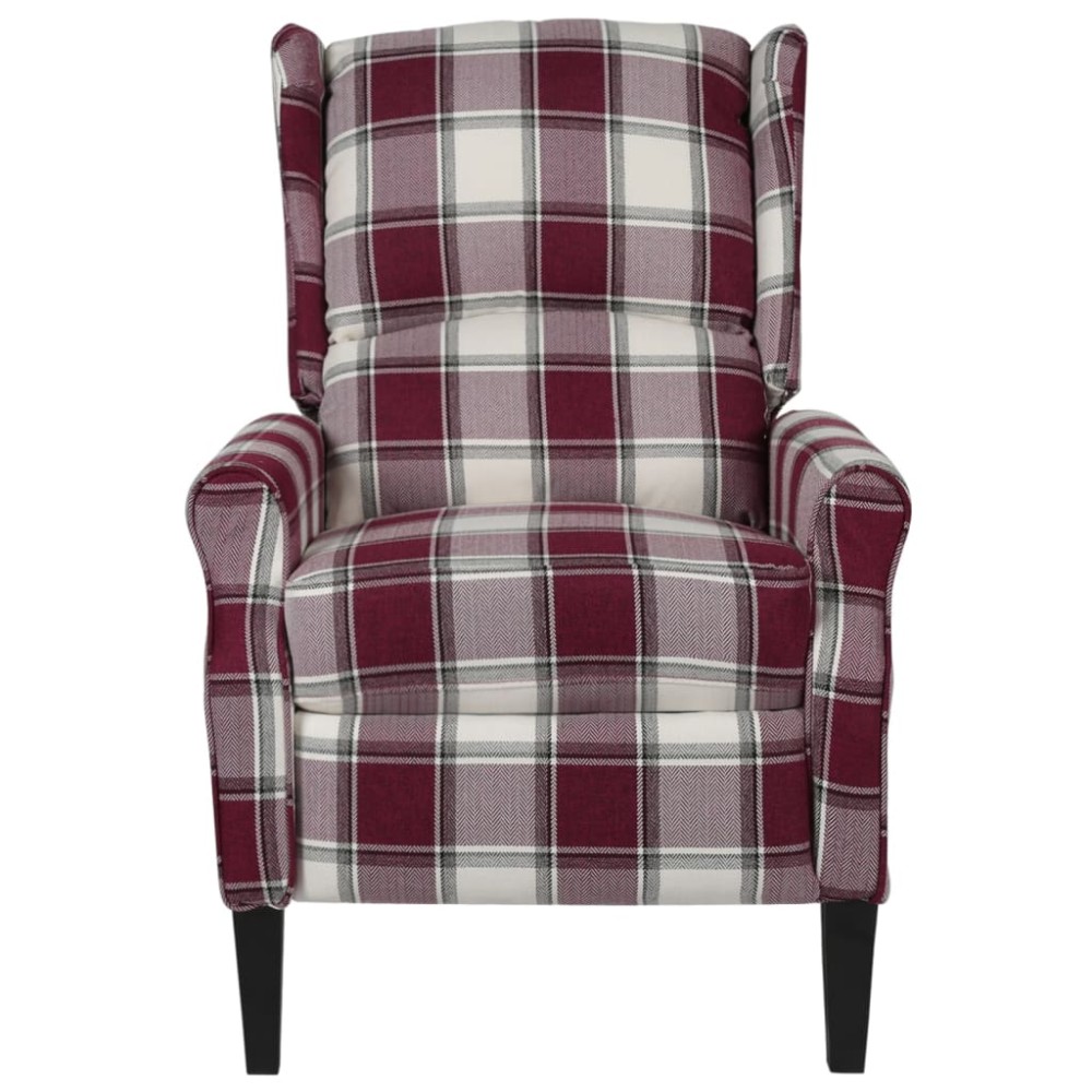 vidaXL Fotoliu de masaj rabatabil, roșu, material textil