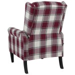 vidaXL Fotoliu de masaj rabatabil, roșu, material textil