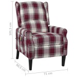 vidaXL Fotoliu de masaj rabatabil, roșu, material textil