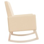 vidaXL Scaun balansoar, crem, material textil vidaXL Scaun balansoar, crem, material textil