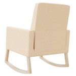 vidaXL Scaun balansoar, crem, material textil vidaXL Scaun balansoar, crem, material textil