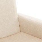 vidaXL Scaun balansoar, crem, material textil vidaXL Scaun balansoar, crem, material textil