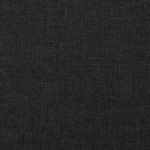 vidaXL Scaun cu picioare din lemn, negru, material textil