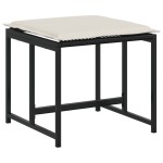 vidaXL Set mobilier de grădină cu perne, 9 piese, negru, poliratan vidaXL Set mobilier de grădină cu perne, 9 piese, negru, poliratan