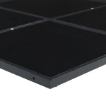 vidaXL Set mobilier de grădină, 5 piese, negru, poliratan