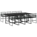 vidaXL Set mobilier de grădină, 9 piese, poliratan vidaXL Set mobilier de grădină, 9 piese, poliratan