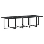 vidaXL Set mobilier de grădină, 11 piese, negru, poliratan vidaXL Set mobilier de grădină, 11 piese, negru, poliratan