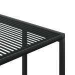 vidaXL Set mobilier de grădină, 11 piese, negru, poliratan vidaXL Set mobilier de grădină, 11 piese, negru, poliratan