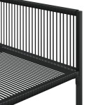 vidaXL Set mobilier de grădină, 13 piese, negru, poliratan
