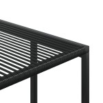 vidaXL Set mobilier de grădină, 13 piese, negru, poliratan