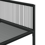 vidaXL Set mobilier de grădină, 15 piese, negru, poliratan