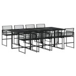 vidaXL Set mobilier de grădină, 9 piese, poliratan vidaXL Set mobilier de grădină, 9 piese, poliratan