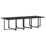 vidaXL Set mobilier de grădină, 11 piese, negru, poliratan vidaXL Set mobilier de grădină, 11 piese, negru, poliratan