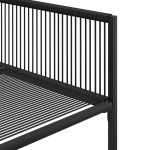 vidaXL Set mobilier de grădină, 13 piese, negru, poliratan