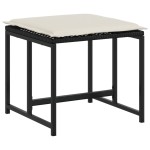 vidaXL Set mobilier de grădină cu perne, 9 piese, negru, poliratan vidaXL Set mobilier de grădină cu perne, 9 piese, negru, poliratan