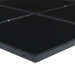 vidaXL Set mobilier de grădină, 7 piese, cu perne, negru, textilenă