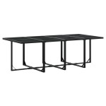 vidaXL Set mobilier de grădină, 13 piese, cu perne, negru, textilenă vidaXL Set mobilier de grădină, 13 piese, cu perne, negru, textilenă
