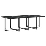 vidaXL Set mobilier de grădină, 13 piese, cu perne, negru, textilenă vidaXL Set mobilier de grădină, 13 piese, cu perne, negru, textilenă