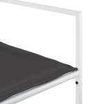 vidaXL Set mobilier de grădină, 15 piese, cu perne, alb, textilenă