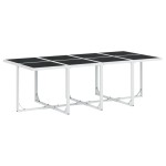 vidaXL Set mobilier de grădină, 13 piese, cu perne, alb, textilenă vidaXL Set mobilier de grădină, 13 piese, cu perne, alb, textilenă