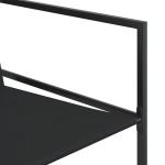 vidaXL Set mobilier de grădină, 9 piese, negru, textilenă vidaXL Set mobilier de grădină, 9 piese, negru, textilenă