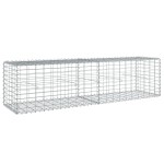vidaXL Coș gabion cu capac, 200x50x50 cm, fier galvanizat vidaXL Coș gabion cu capac, 200x50x50 cm, fier galvanizat