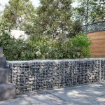vidaXL Coș gabion cu capac, 200x50x50 cm, fier galvanizat vidaXL Coș gabion cu capac, 200x50x50 cm, fier galvanizat