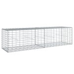 vidaXL Coș gabion cu capac, 200x50x50 cm, fier galvanizat vidaXL Coș gabion cu capac, 200x50x50 cm, fier galvanizat