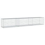 vidaXL Coș gabion cu capac, 300x50x50 cm, fier galvanizat vidaXL Coș gabion cu capac, 300x50x50 cm, fier galvanizat