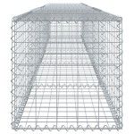 vidaXL Coș gabion cu capac, argintiu, 500x50x50 cm, fier galvanizat vidaXL Coș gabion cu capac, argintiu, 500x50x50 cm, fier galvanizat